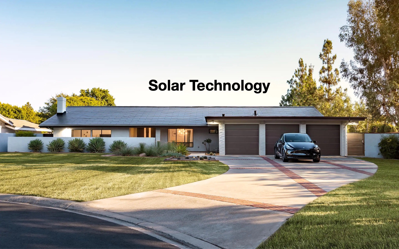 Haus mit den Tesla Solar Roof